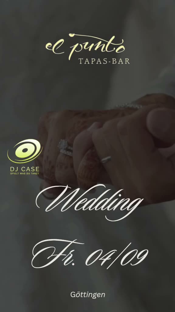 Flyer Hochzeit in der Tapas-Bar el punto in Göttingen am 4. September